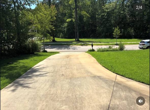 Clean driveway and walkway